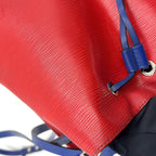 Louis Vuitton Neo Noe MM Epi Leather Blue Red Shoulder Bag Silver — view 9