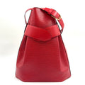 Louis Vuitton Sac Depot Epi Castilian Red Leather Shoulder Bag Gold