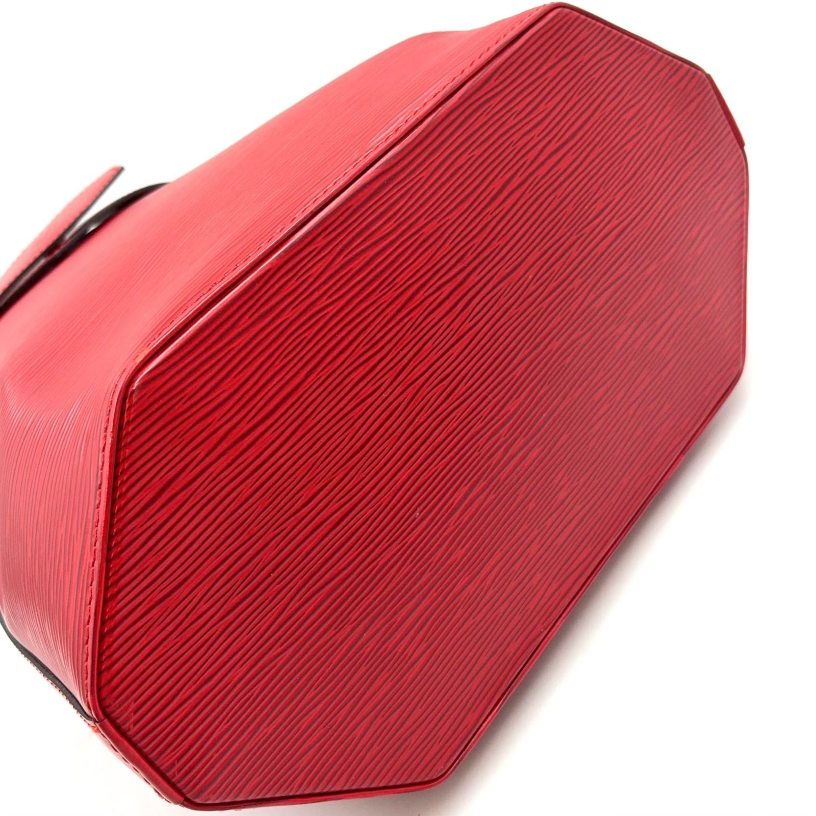 Louis Vuitton Sac Depot Epi Castilian Red Leather Shoulder Bag Gold — view 7