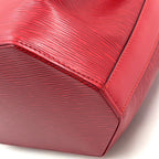 Louis Vuitton Sac Depot Epi Castilian Red Leather Shoulder Bag Gold — view 8