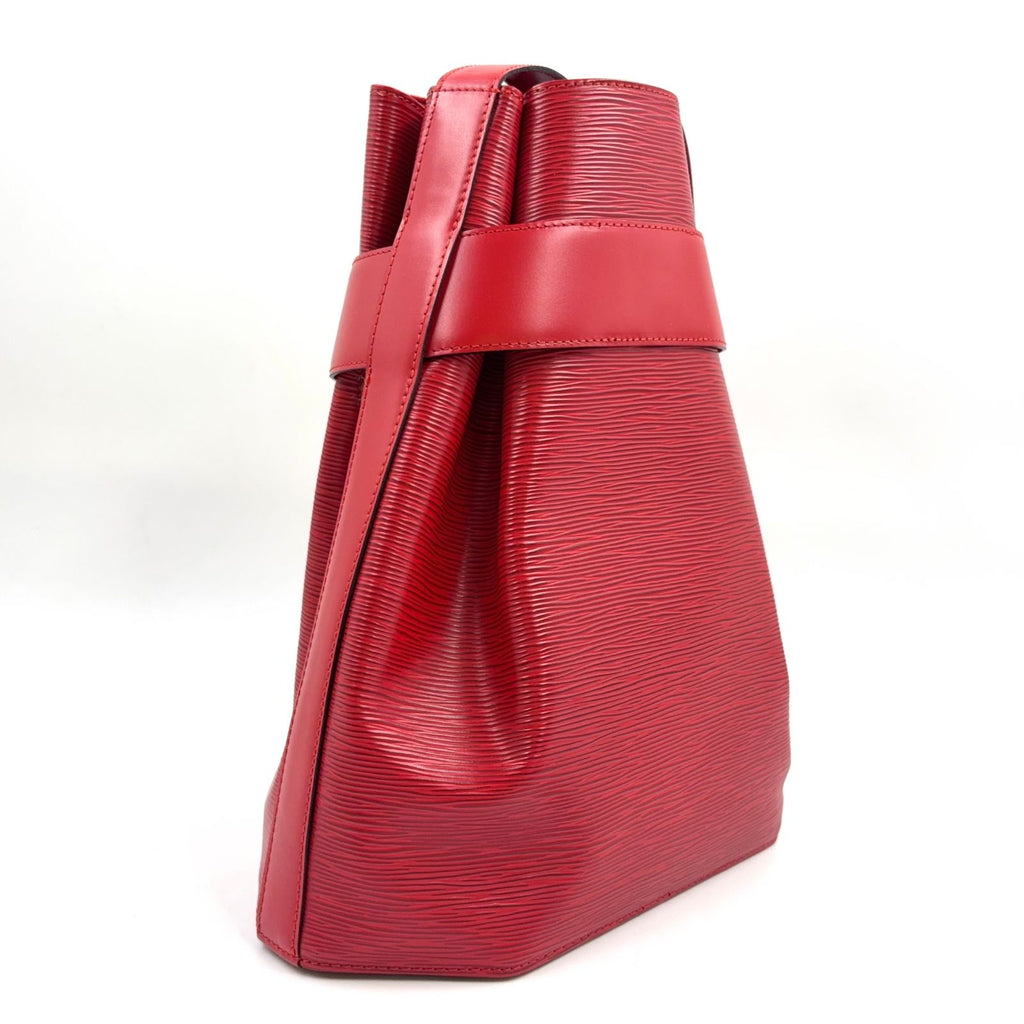 Louis Vuitton Sac Depot Epi Castilian Red Leather Shoulder Bag Gold — view 2