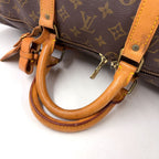 Louis Vuitton Keepall Bandouliere 55 Monogram Leather Brown Light Boston — view 7