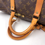 Louis Vuitton Keepall Bandouliere 55 Monogram Leather Brown Light Boston — view 6