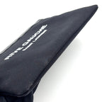 Saint Laurent Paris Rive Gauche Leather Canvas Black Clutch Silver — view 7