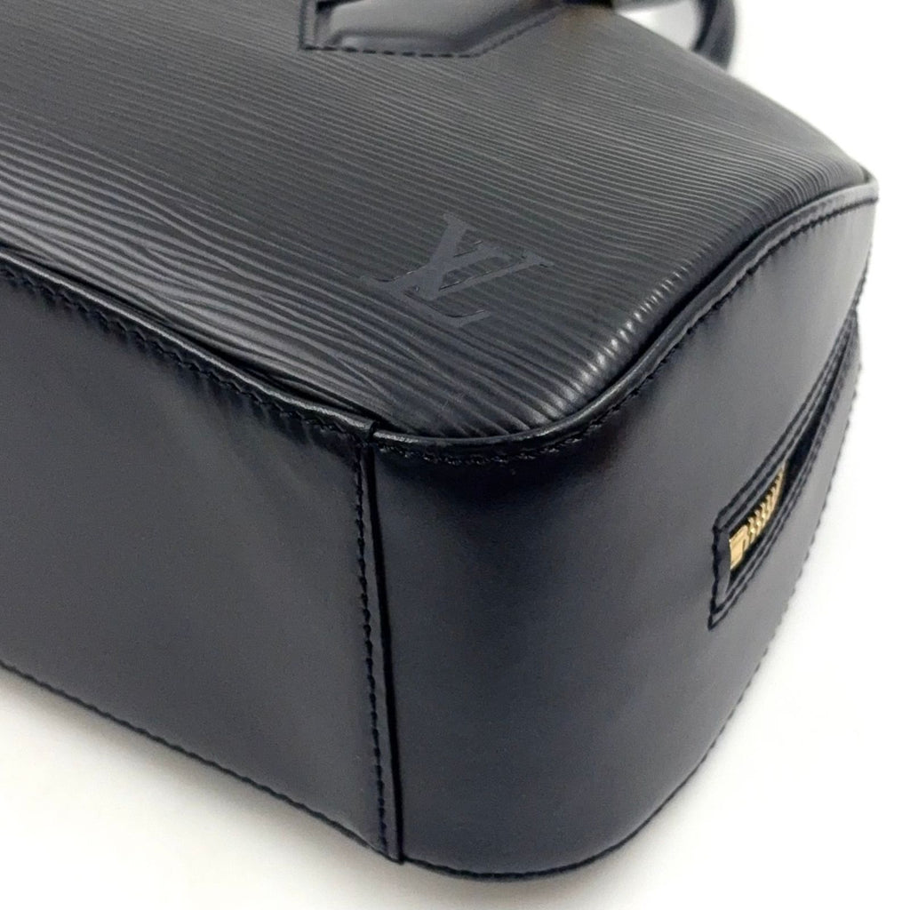 Louis Vuitton Jasmine Epi Noir Leather Black Handbag Gold — view 6