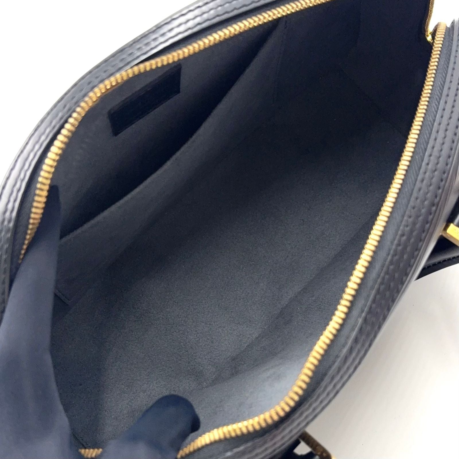 Louis Vuitton Jasmine Epi Noir Leather Black Handbag Gold — view 3