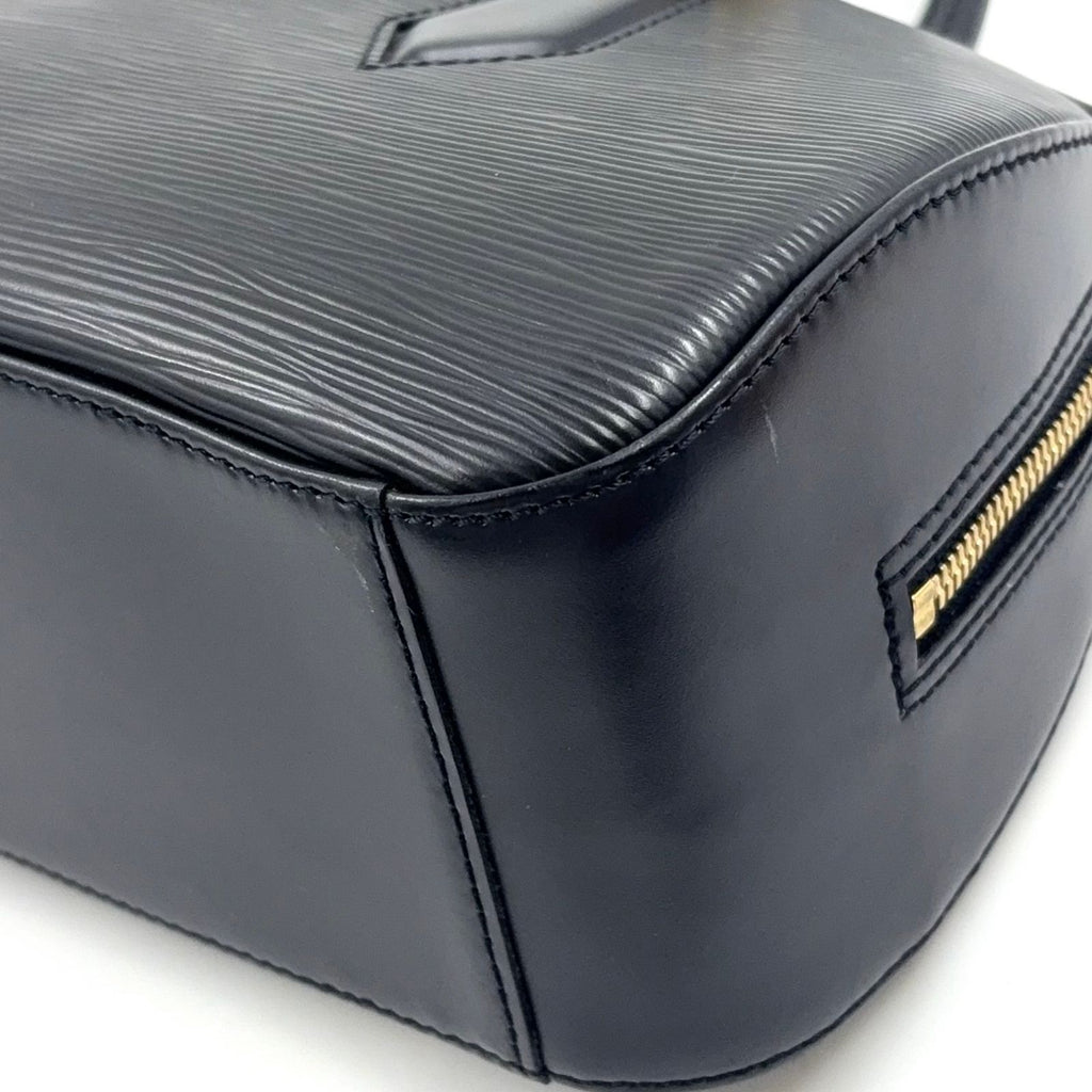 Louis Vuitton Jasmine Epi Noir Leather Black Handbag Gold — view 8