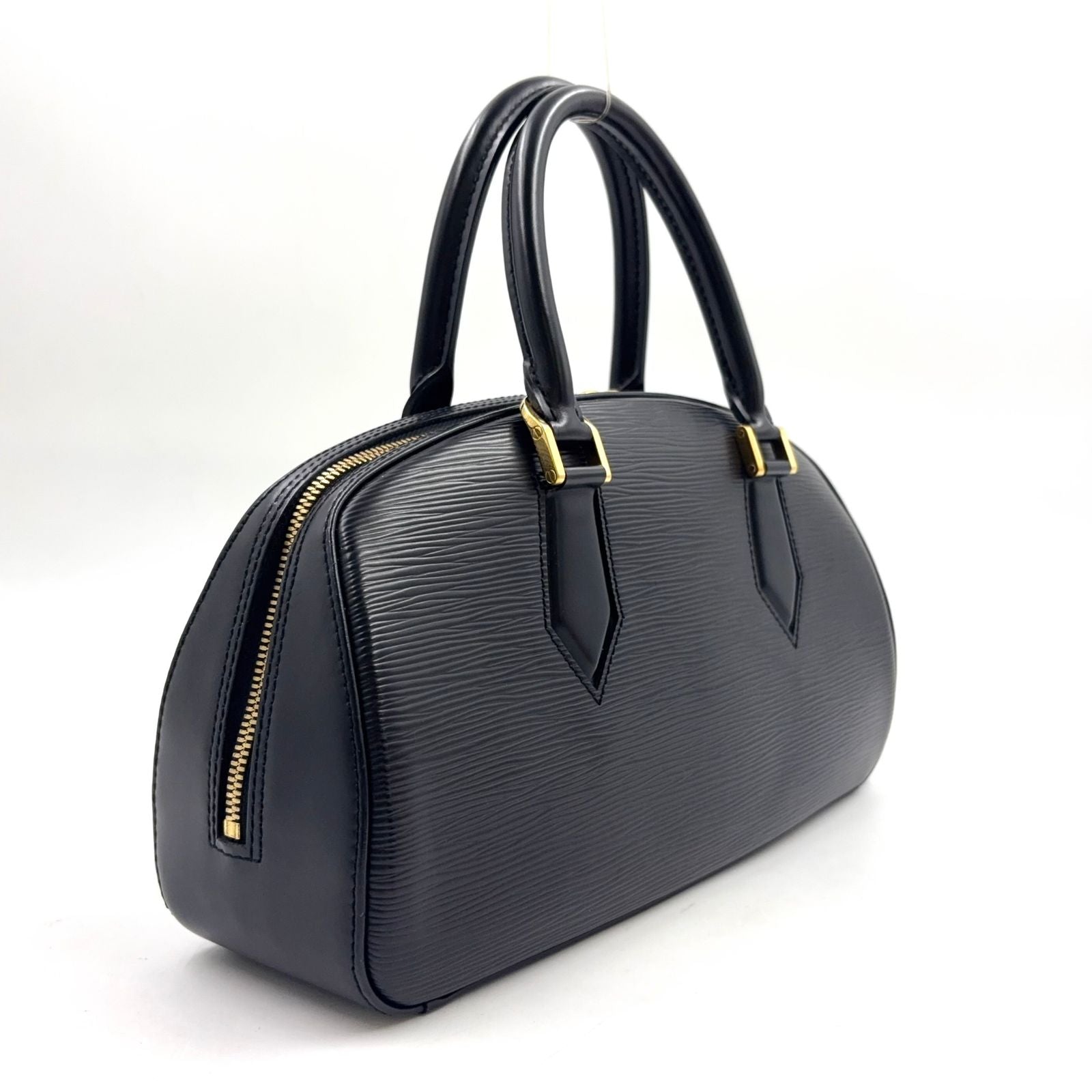 Louis Vuitton Jasmine Epi Noir Leather Black Handbag Gold — view 2