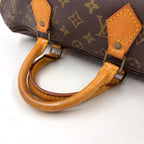 Louis Vuitton Speedy 35 Monogram Leather Brown Light Handbag Gold — view 5