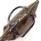Louis Vuitton Westminster GM Damier Ebene Leather Brown Tote Gold — view 9