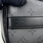 Louis Vuitton Keepall Bandouliere 25 Monogram Eclipse Leather Black Handbag — view 4