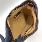 Louis Vuitton Looping GM Monogram Leather Brown Light Shoulder Bag Gold — view 3