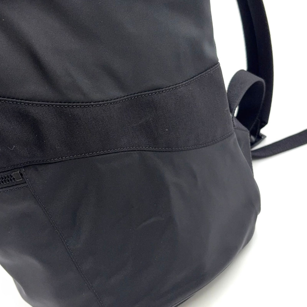 Saint Laurent Paris Logo Leather Nylon Black Backpack — view 9