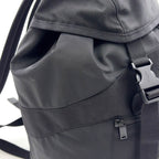 Saint Laurent Paris Logo Leather Nylon Black Backpack — view 8