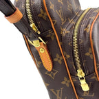 Louis Vuitton Amazon Monogram Leather Brown Light Shoulder Bag Gold — view 9
