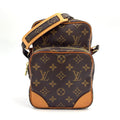 Louis Vuitton Amazon Monogram Leather Brown Light Shoulder Bag Gold