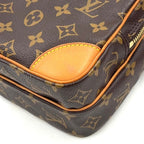 Louis Vuitton Amazon Monogram Leather Brown Light Shoulder Bag Gold — view 6