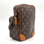 Louis Vuitton Amazon Monogram Leather Brown Light Shoulder Bag Gold — view 2