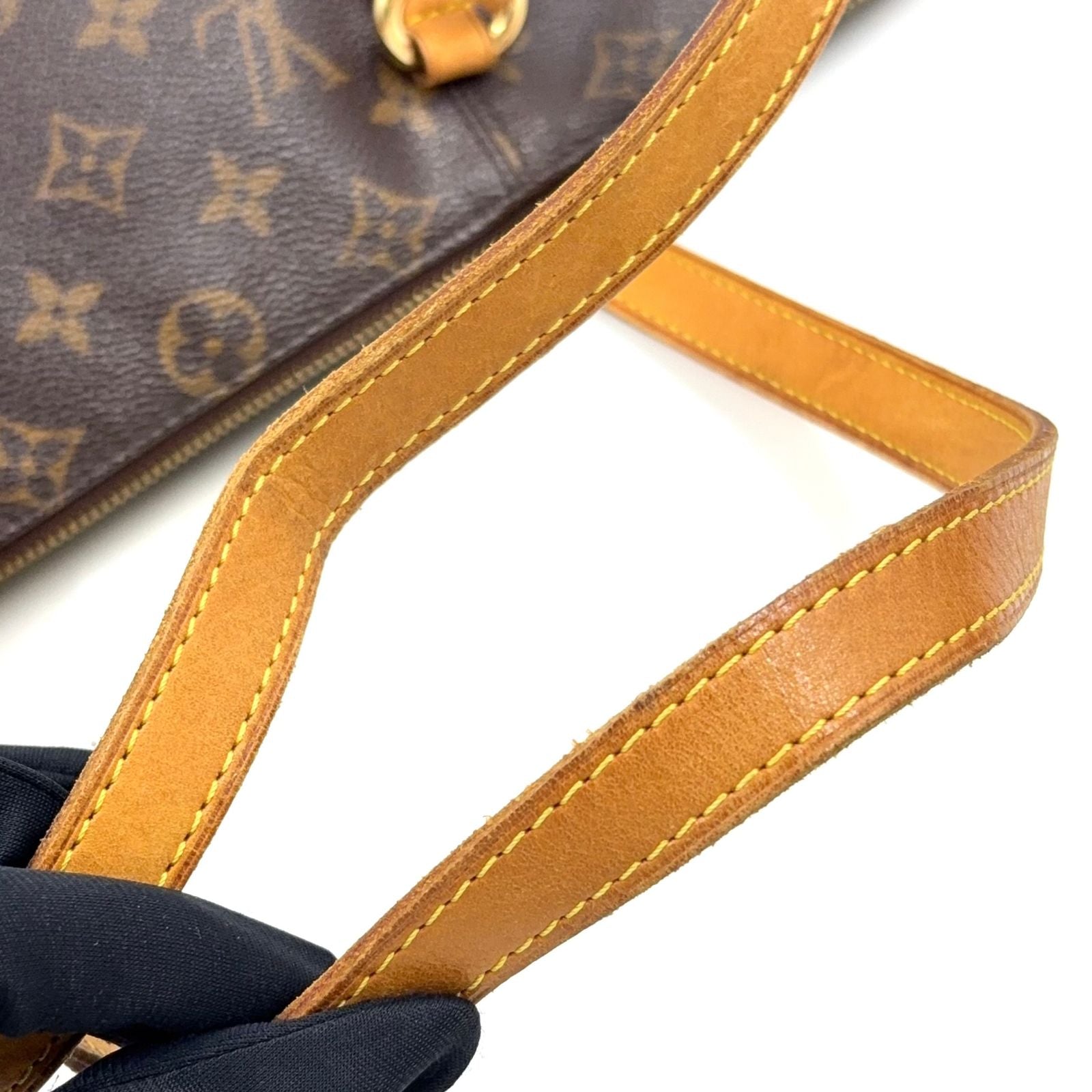Louis Vuitton Totally PM Monogram Leather Brown Light Tote Gold — view 6
