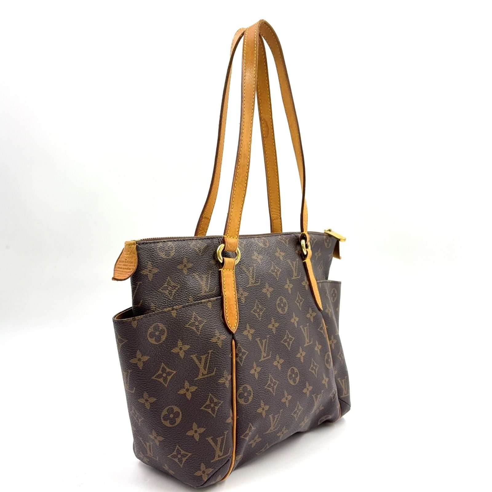 Louis Vuitton Totally PM Monogram Leather Brown Light Tote Gold — view 2
