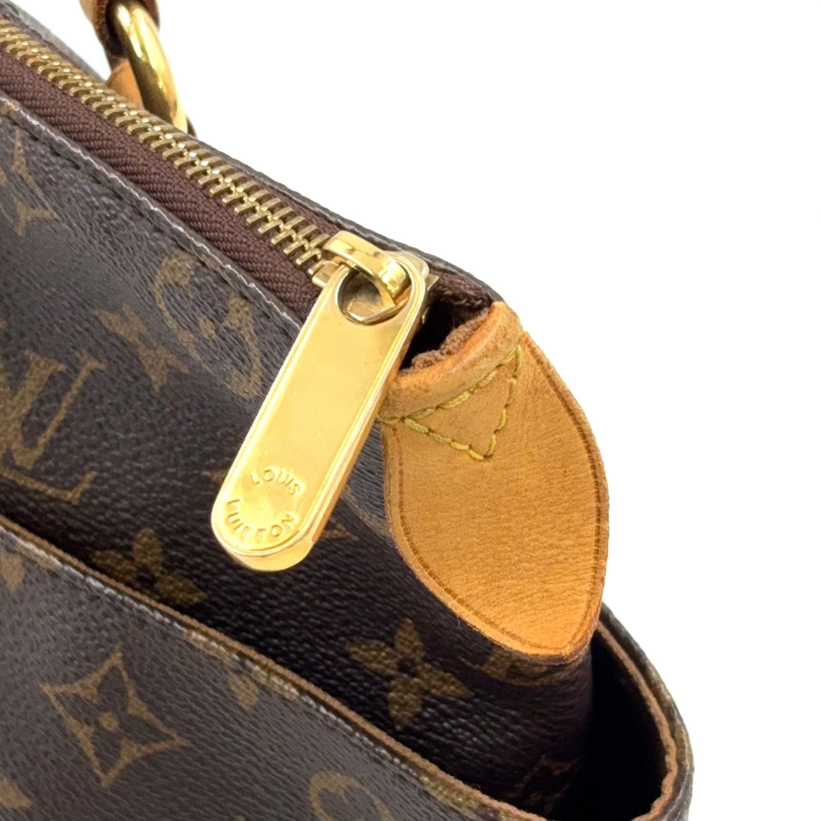 Louis Vuitton Totally PM Monogram Leather Brown Light Tote Gold — view 5