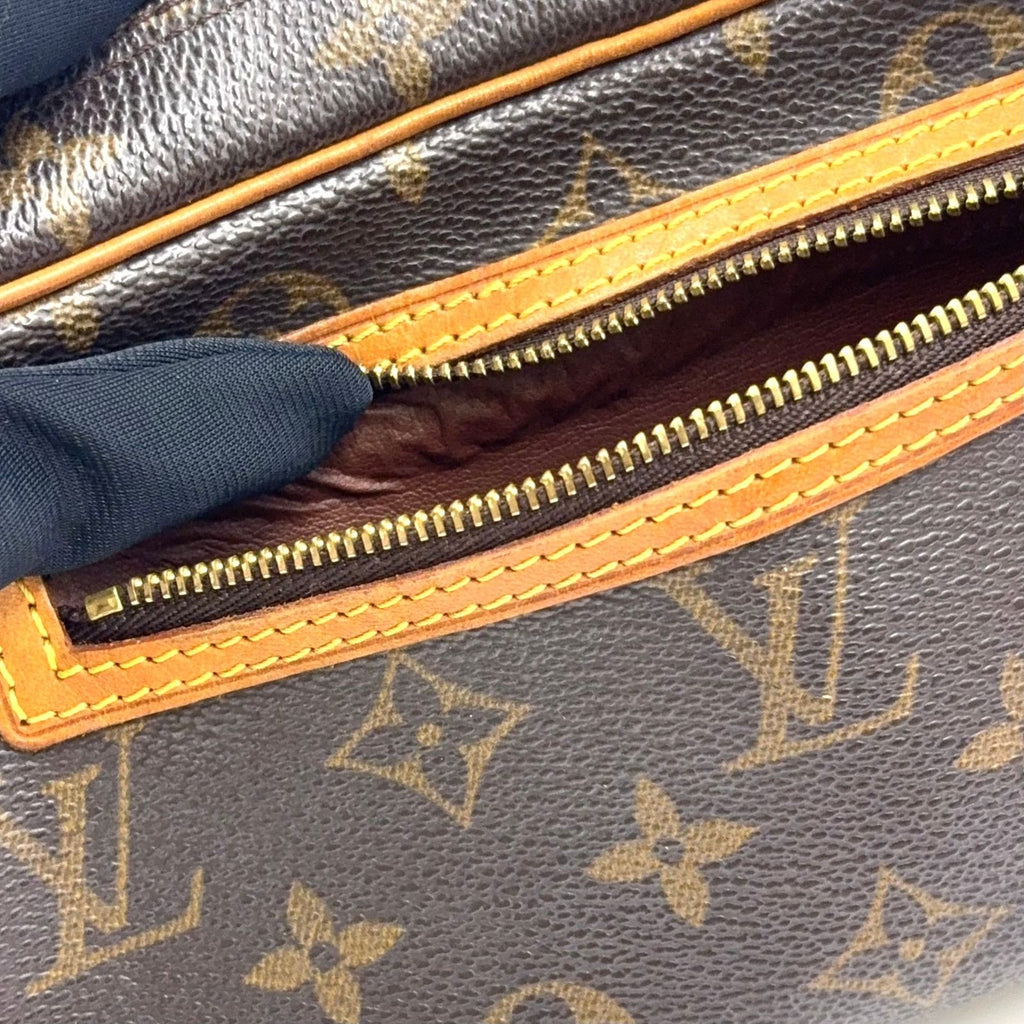 Louis Vuitton Pochette Cite Monogram Leather Brown Light Shoulder Bag Gold — view 5