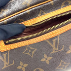 Louis Vuitton Pochette Cite Monogram Leather Brown Light Shoulder Bag Gold — view 5