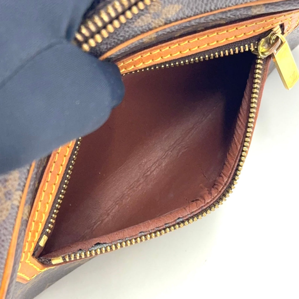 Louis Vuitton Pochette Cite Monogram Leather Brown Light Shoulder Bag Gold — view 6
