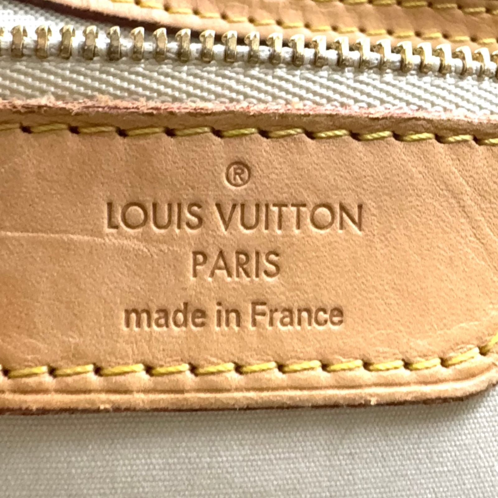 Louis Vuitton Blair MM Monogram Vernis Dune Leather Enamel Yellow Light Brown — view 4