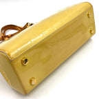 Louis Vuitton Blair MM Monogram Vernis Dune Leather Enamel Yellow Light Brown — view 5