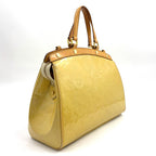Louis Vuitton Blair MM Monogram Vernis Dune Leather Enamel Yellow Light Brown — view 2