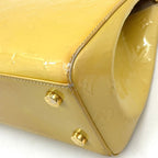 Louis Vuitton Blair MM Monogram Vernis Dune Leather Enamel Yellow Light Brown — view 6