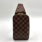 Louis Vuitton Damier Geronimos Brown Belt Bag Gold