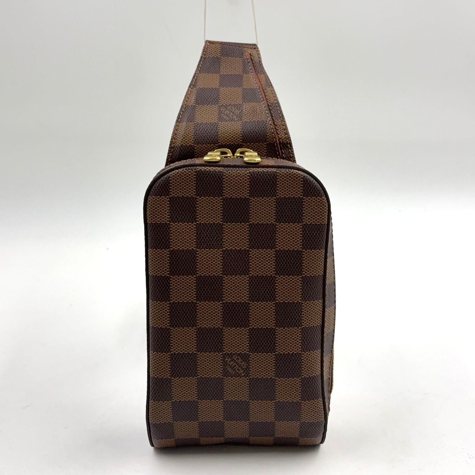 Louis Vuitton Damier Geronimos Brown Belt Bag Gold
