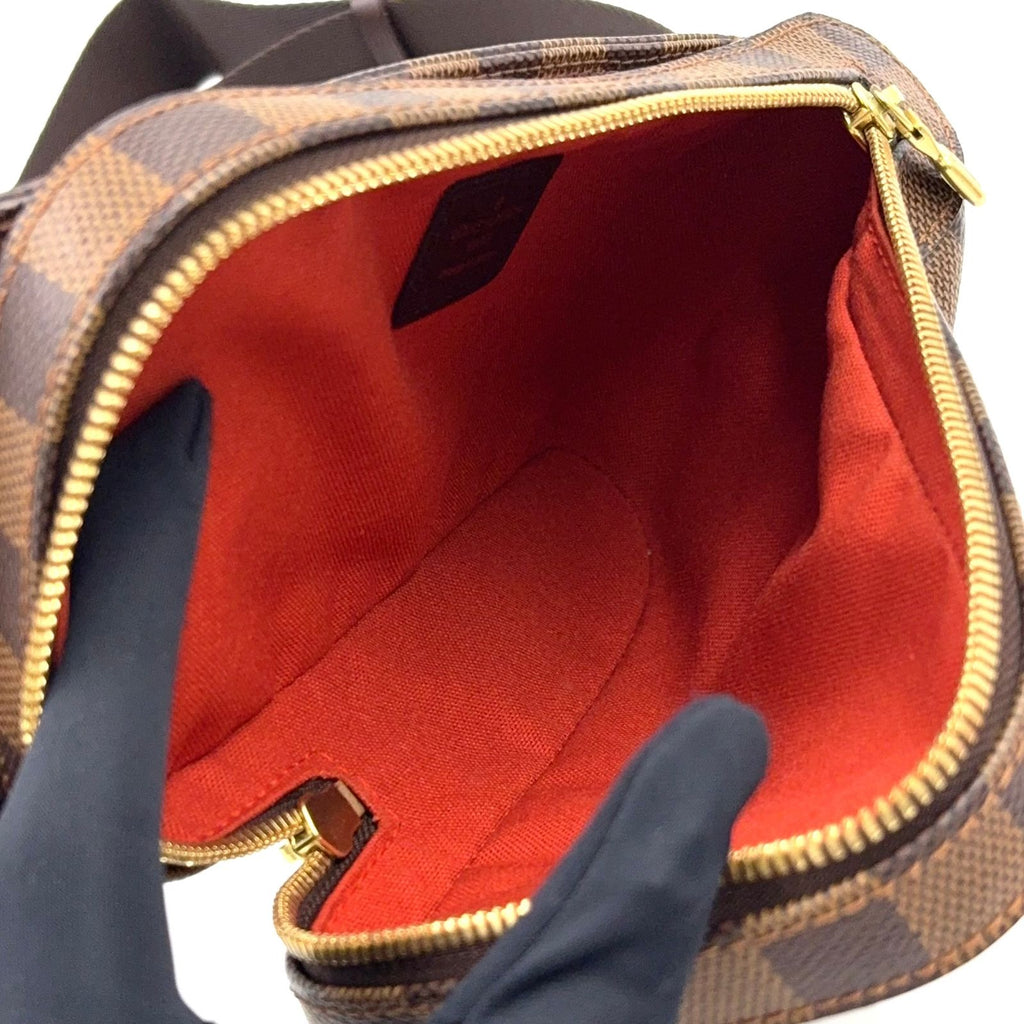 Louis Vuitton Damier Geronimos Brown Belt Bag Gold — view 3