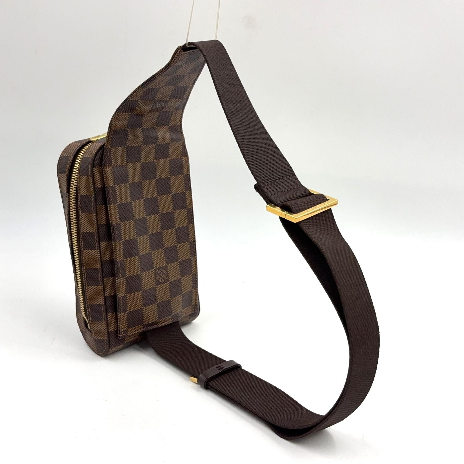 Louis Vuitton Damier Geronimos Brown Belt Bag Gold — view 2