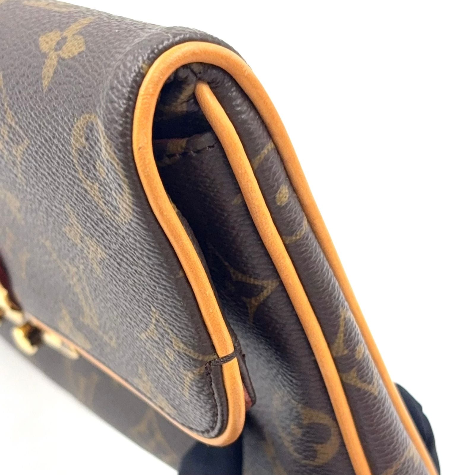 Louis Vuitton Sofia Coppola Slim Leather Brown Light Clutch Gold — view 6