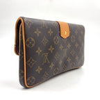 Louis Vuitton Sofia Coppola Slim Leather Brown Light Clutch Gold — view 2