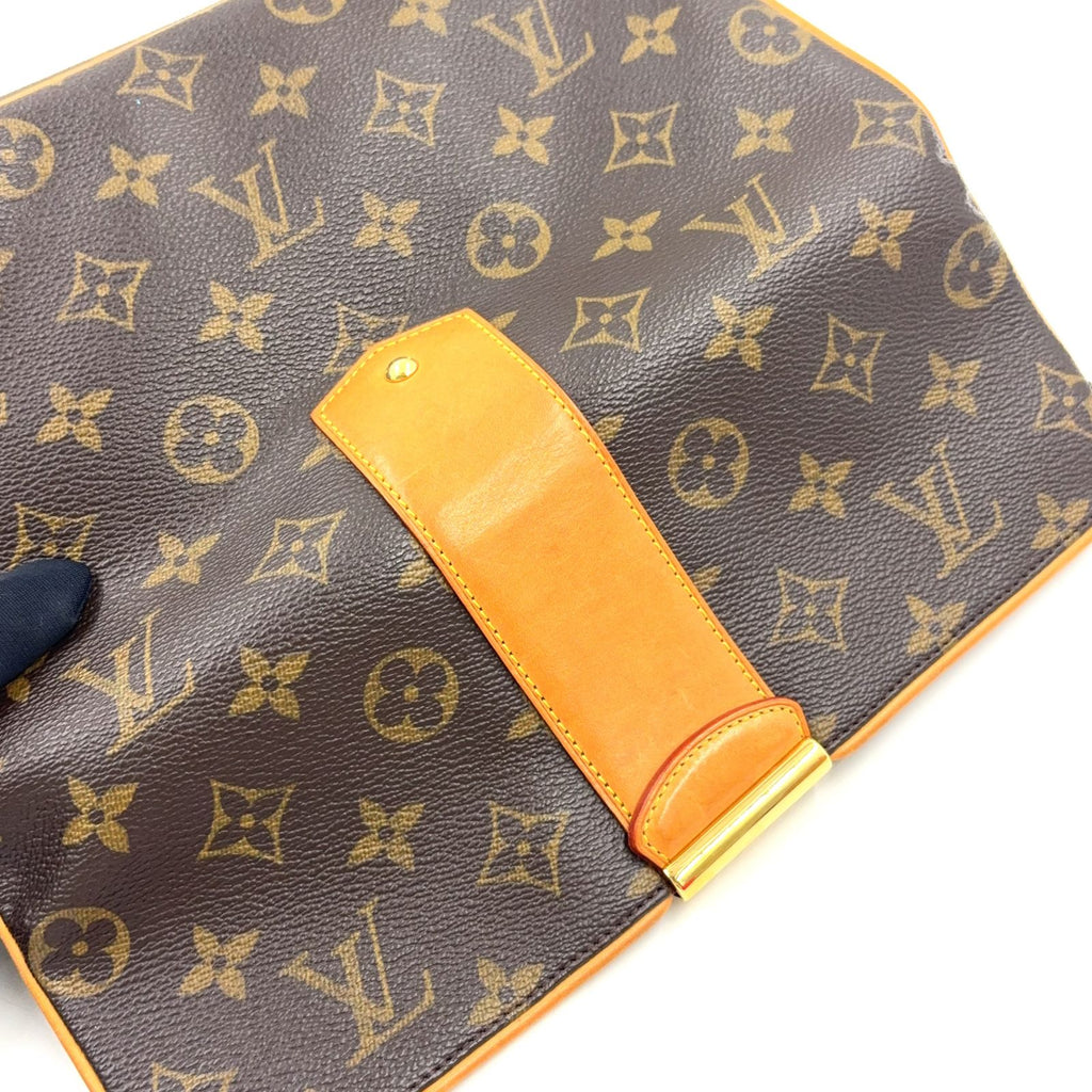 Louis Vuitton Sofia Coppola Slim Leather Brown Light Clutch Gold — view 9