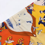 Hermes Carre 90 le Carnaval de Venise Silk Yellow Navy Red Scarf — view 8