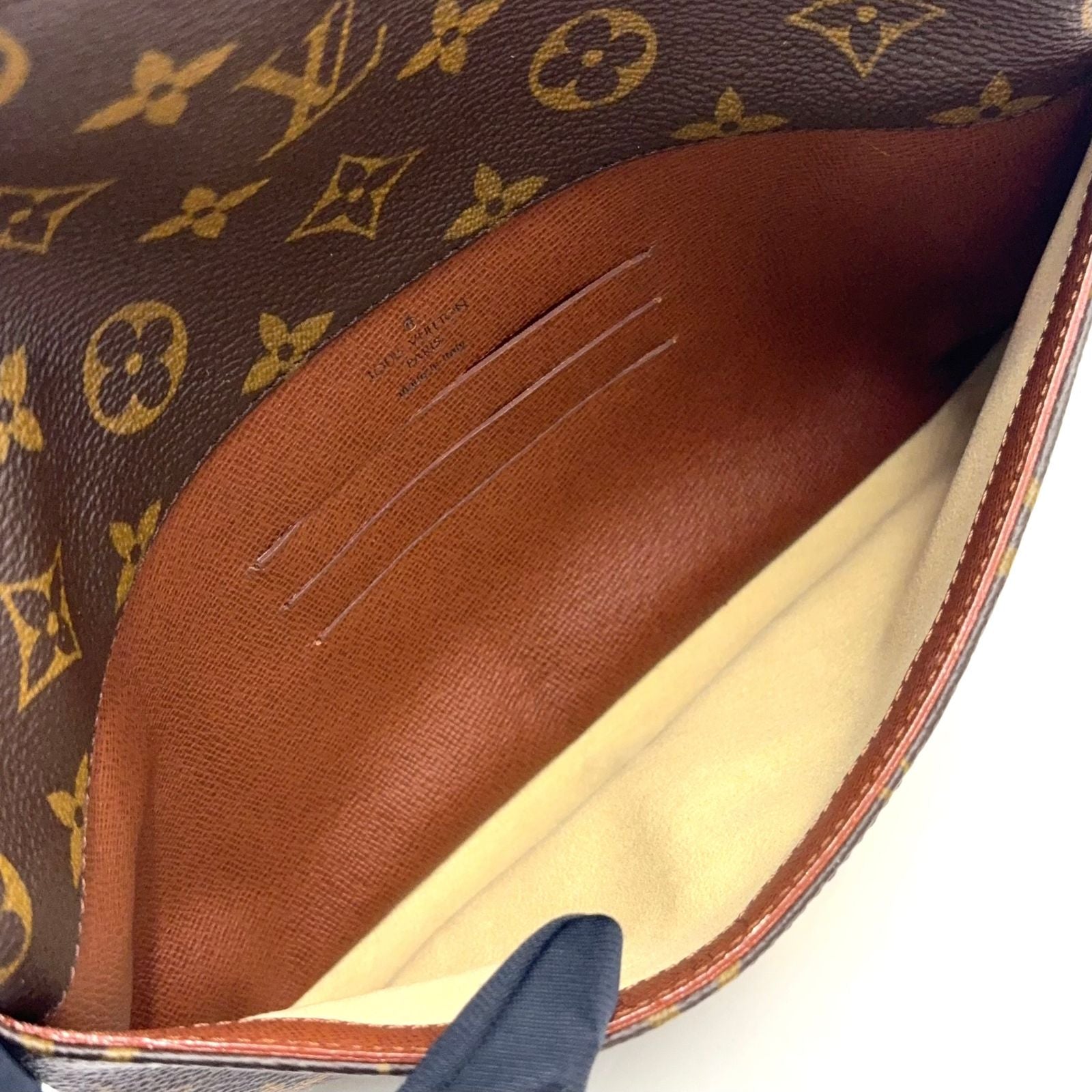 Louis Vuitton Sofia Coppola Slim Leather Brown Light Clutch Gold — view 4