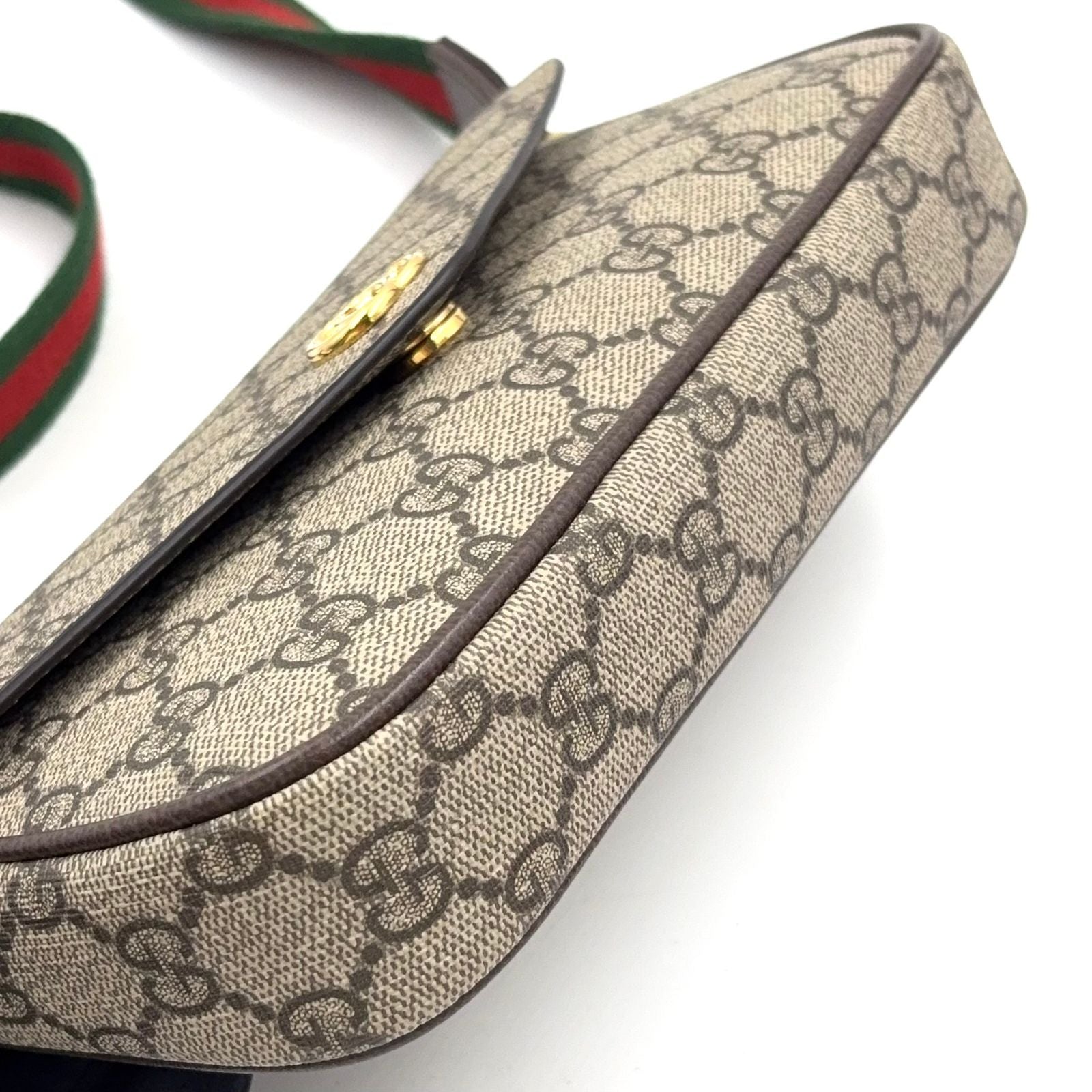 Gucci Ophidia GG Supreme Mini Leather Fabric Dark Brown Beige Multicolor — view 6