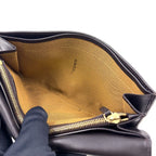 Fendi Zucca Pattern Leather Canvas Brown Black Bifold Wallet Gold — view 9