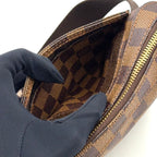 Louis Vuitton Damier Geronimos Brown Belt Bag Gold — view 7
