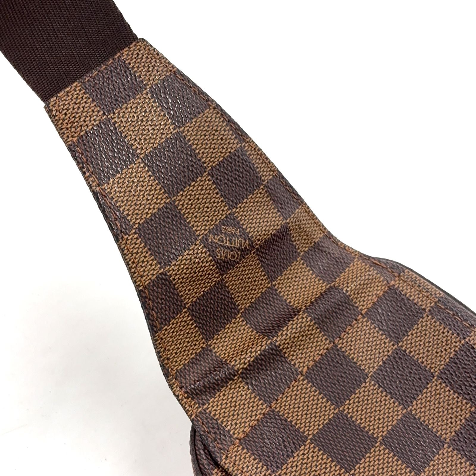 Louis Vuitton Damier Geronimos Brown Belt Bag Gold — view 8
