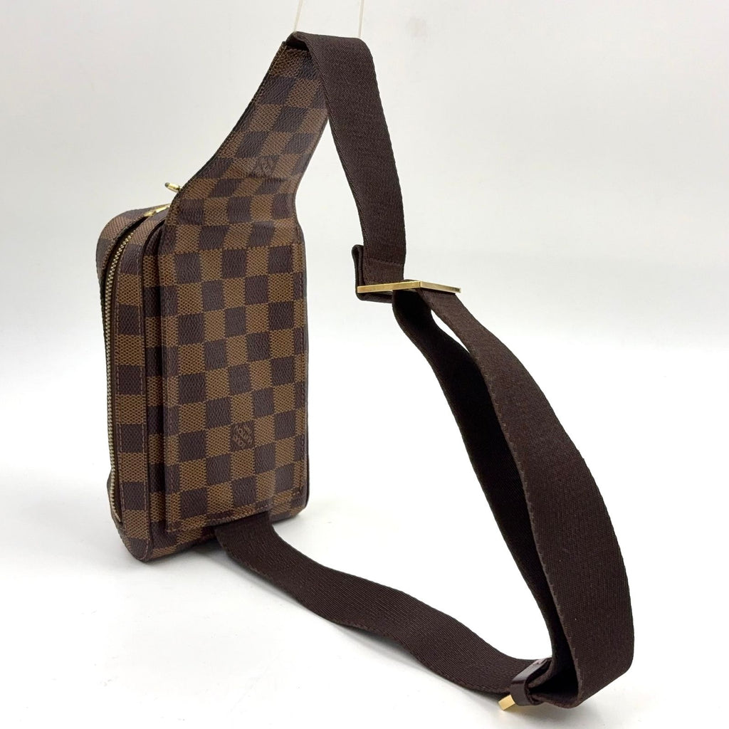 Louis Vuitton Damier Geronimos Brown Belt Bag Gold — view 2