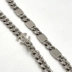 Chanel Classic Small Vanity Caviar Leather White Chain Shoulder Bag Silver — view 6