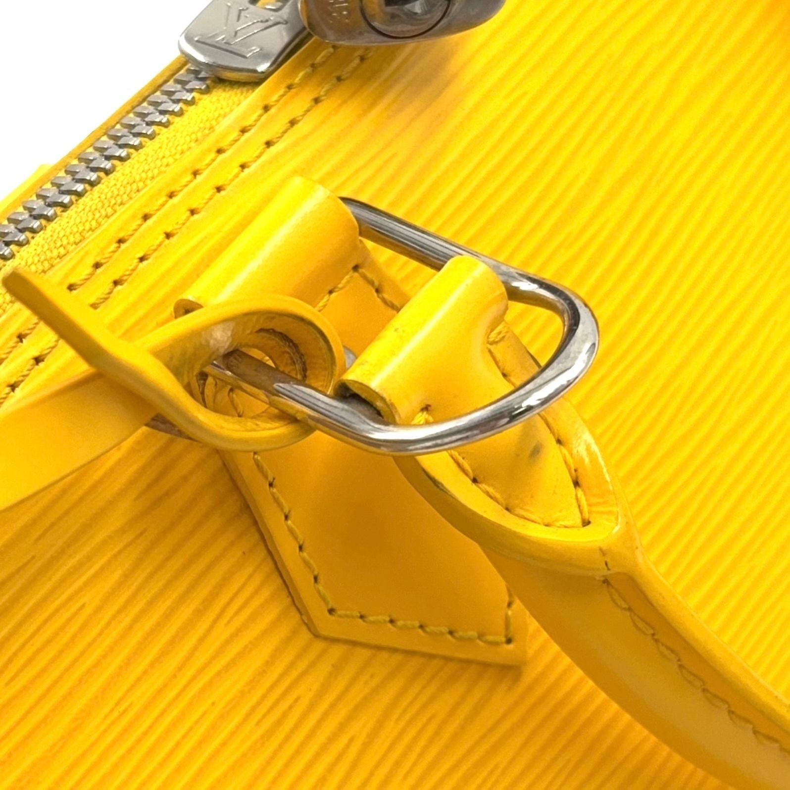 Louis Vuitton Alma PM Epi Citron Leather Yellow Handbag Silver — view 7
