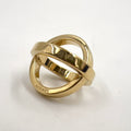 Hermes Cosmos Metal Gold Scarf Ring
