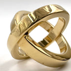 Hermes Cosmos Metal Gold Scarf Ring — view 6